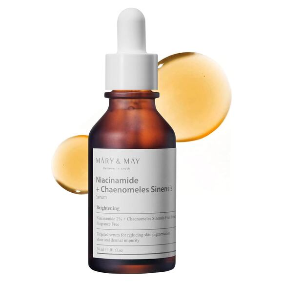 Mary&May Niacinamide + Chaenomeles Sinensis Face Serum 1.01 fl.oz. Korean Beauty - Picture 1 of 6